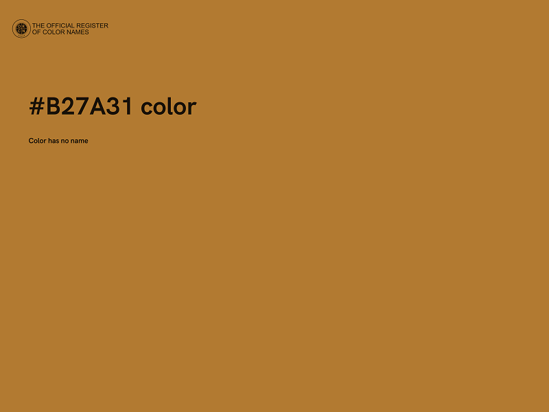 #B27A31 color image