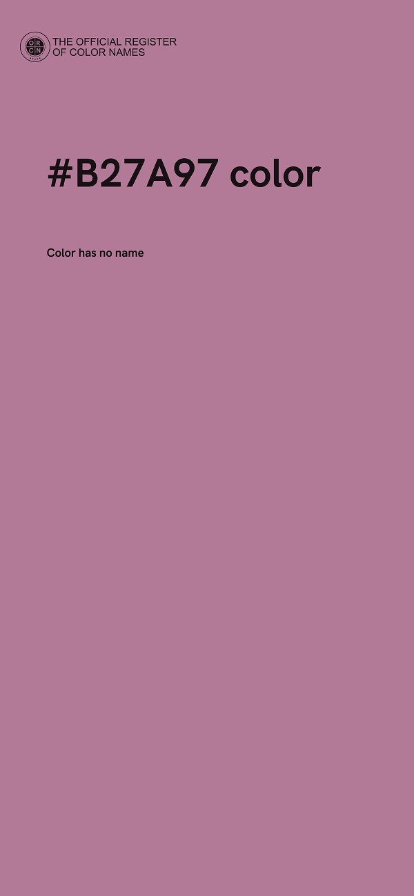 #B27A97 color image