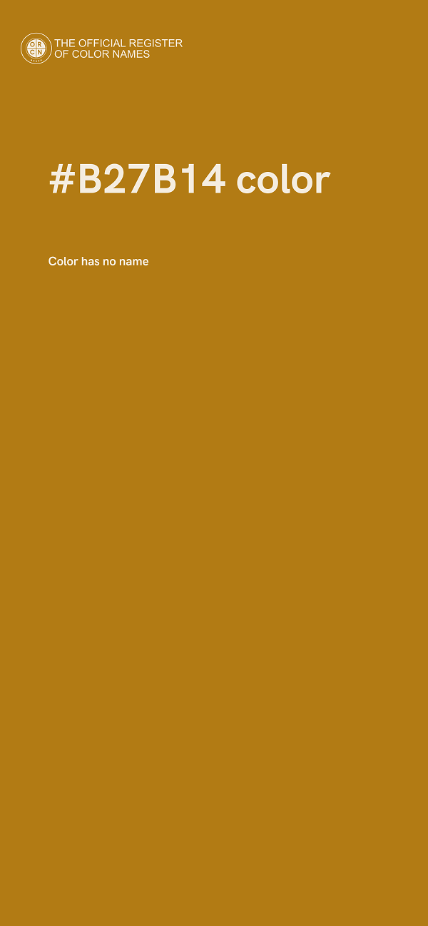 #B27B14 color image