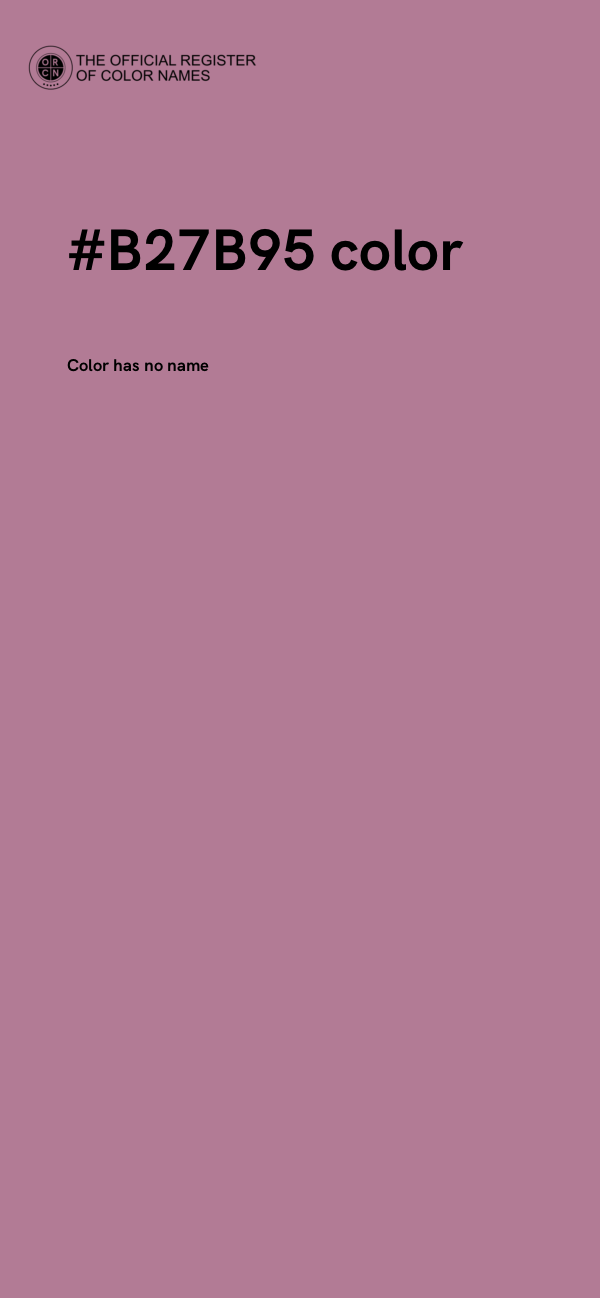 #B27B95 color image