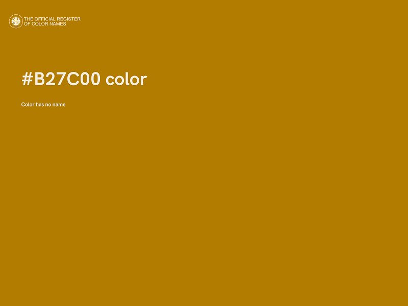 #B27C00 color image