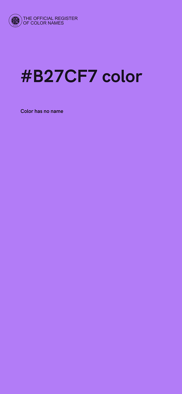 #B27CF7 color image
