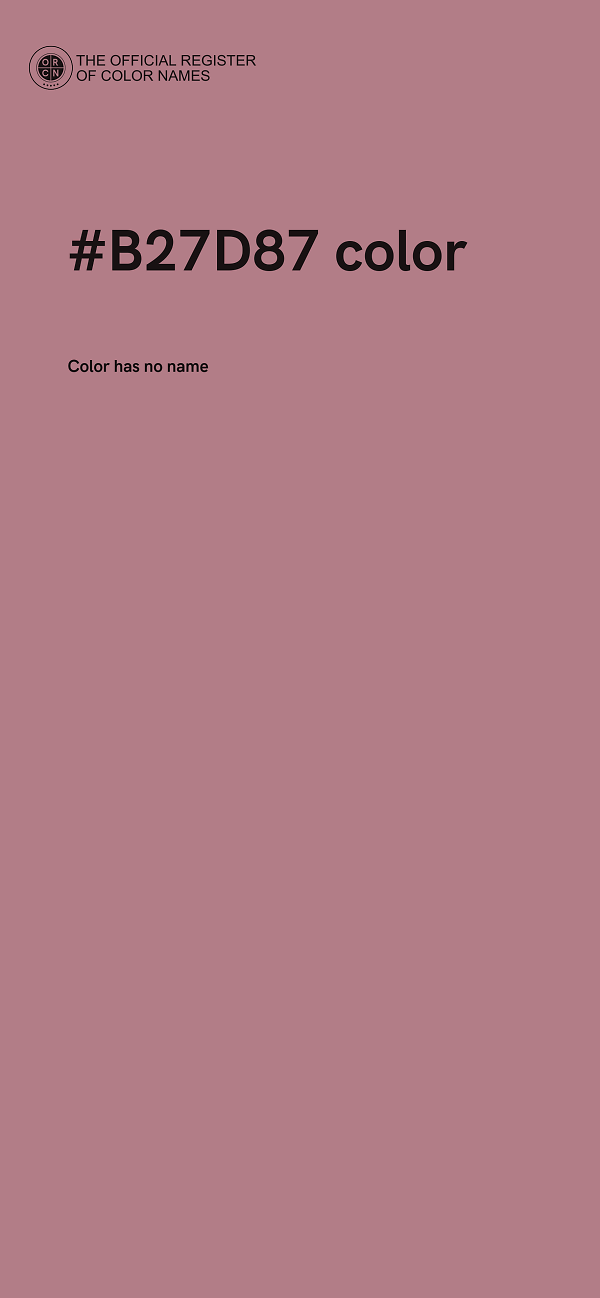 #B27D87 color image