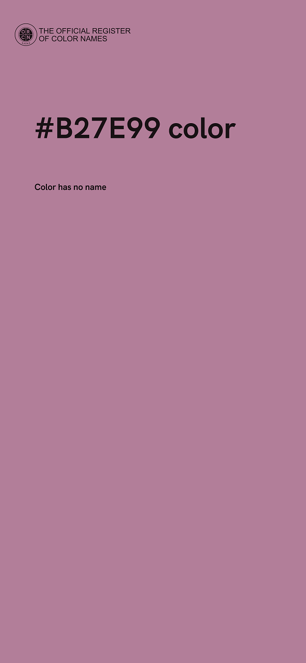 #B27E99 color image