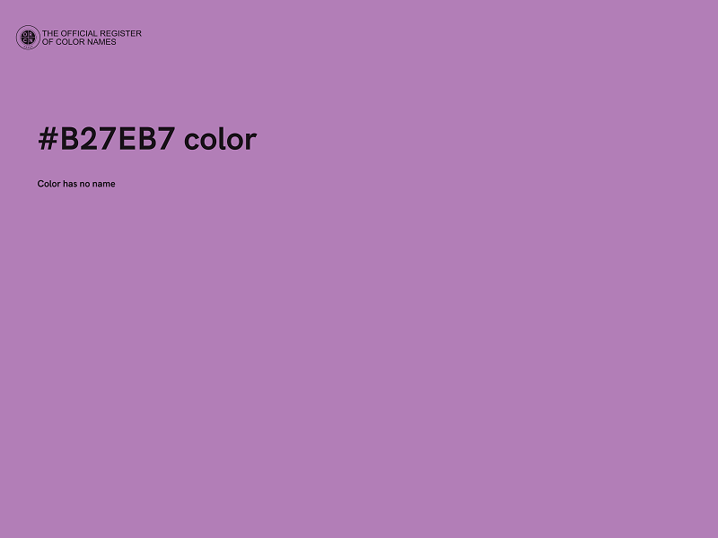 #B27EB7 color image