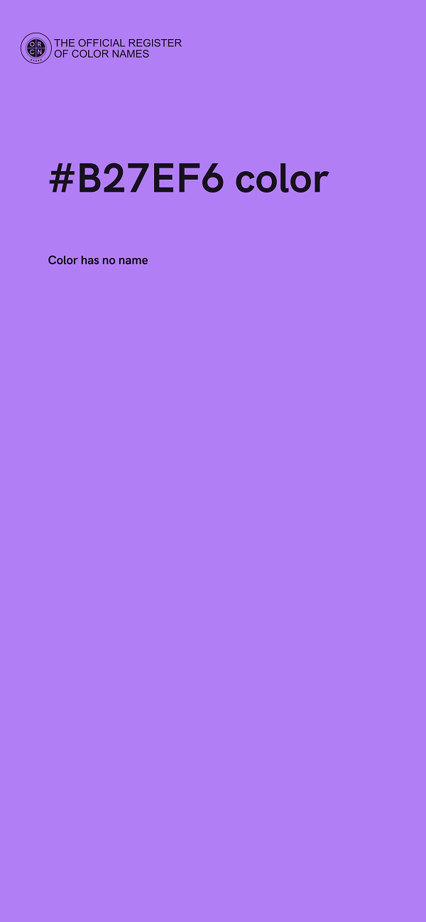 #B27EF6 color image