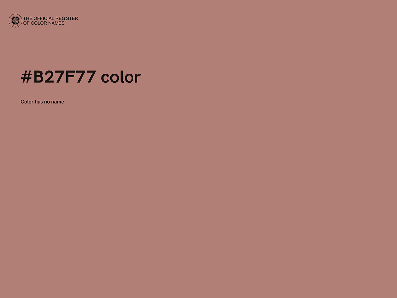 #B27F77 color image