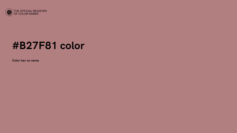 #B27F81 color image