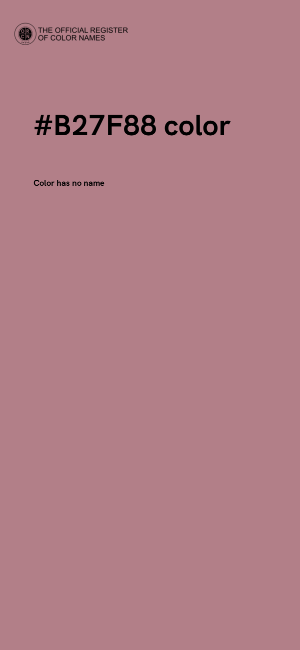 #B27F88 color image