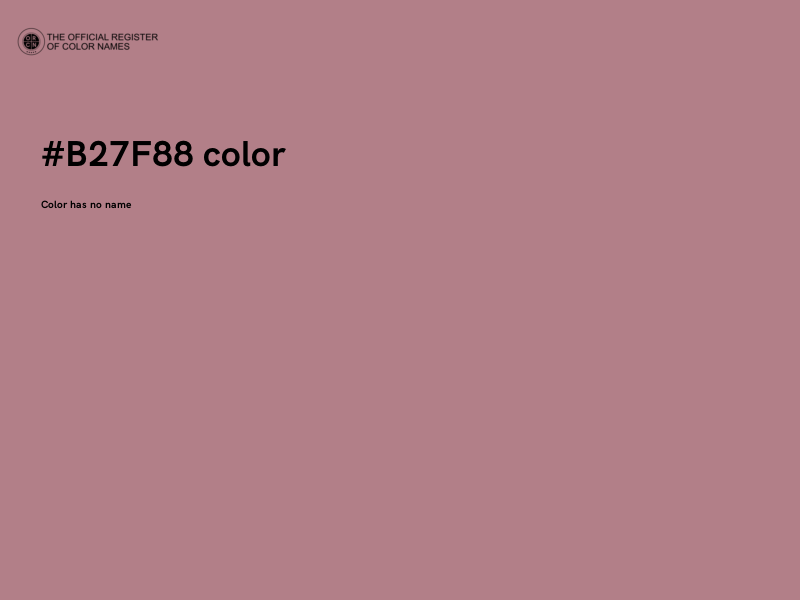 #B27F88 color image