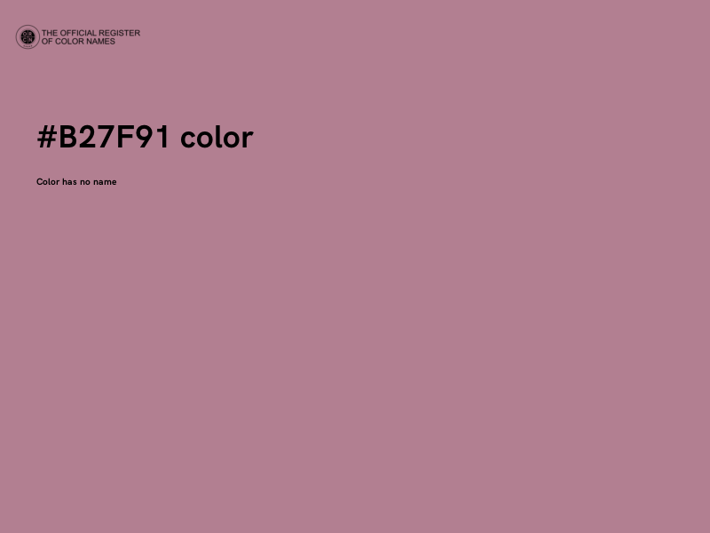 #B27F91 color image
