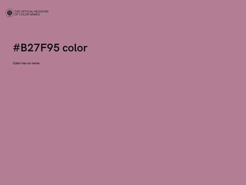 #B27F95 color image