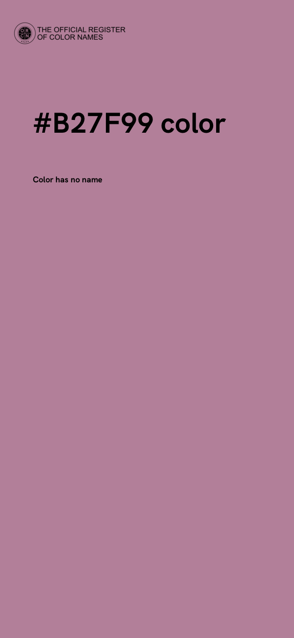 #B27F99 color image