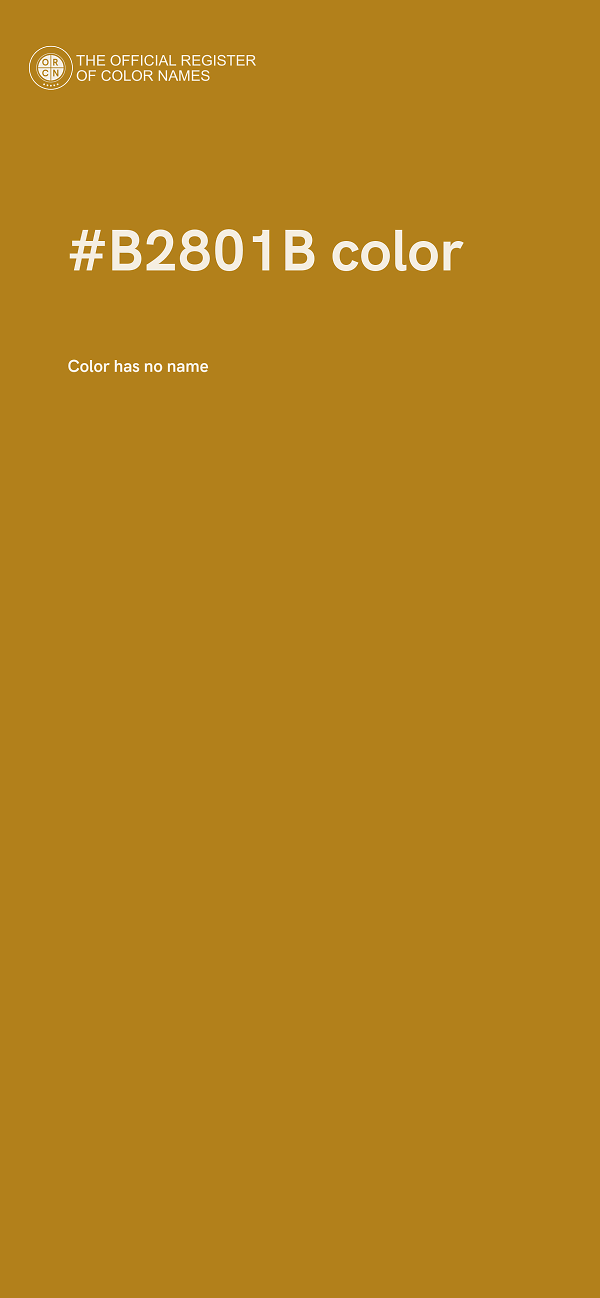 #B2801B color image