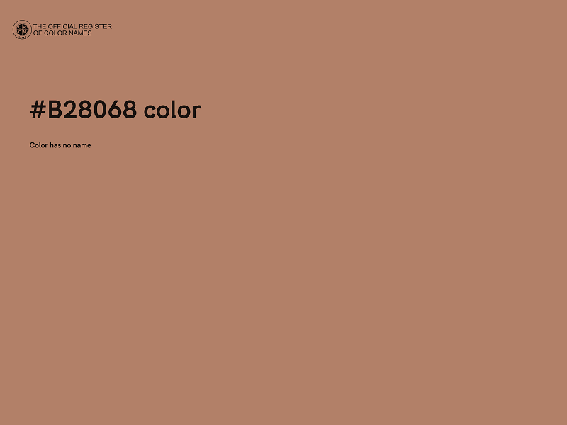 #B28068 color image