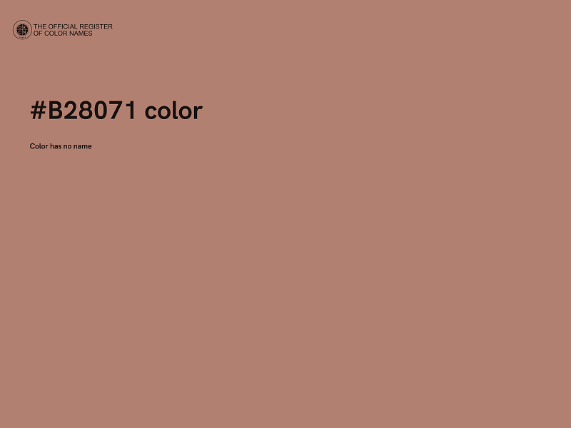 #B28071 color image