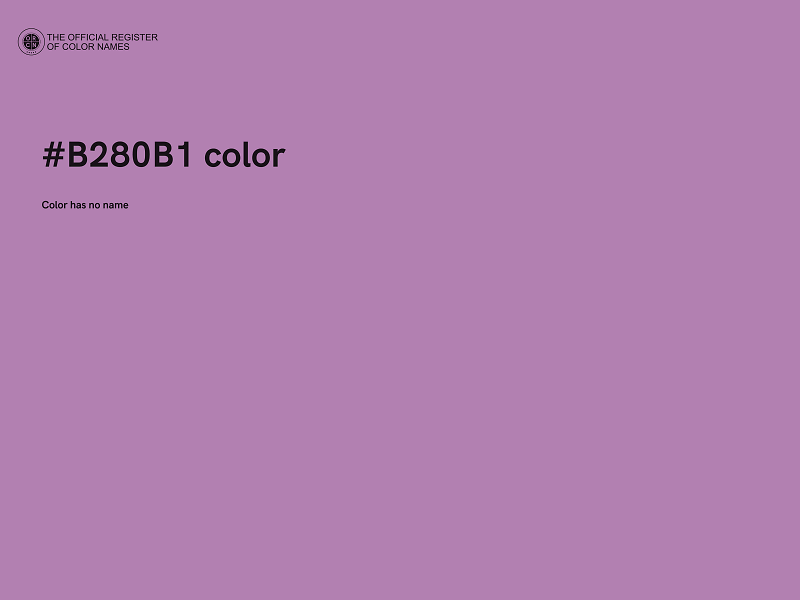 #B280B1 color image