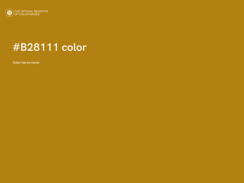#B28111 color image