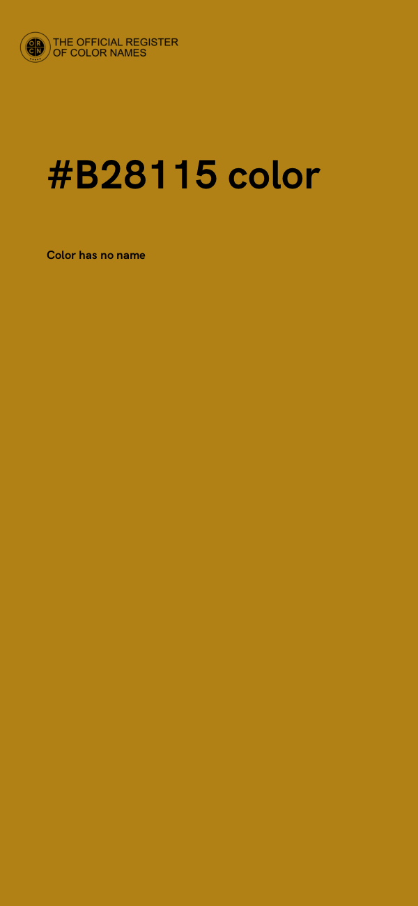 #B28115 color image