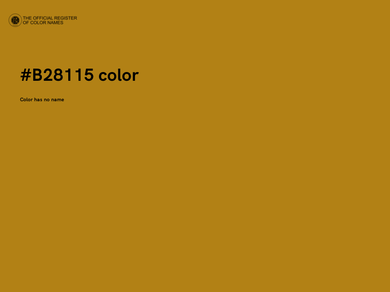 #B28115 color image