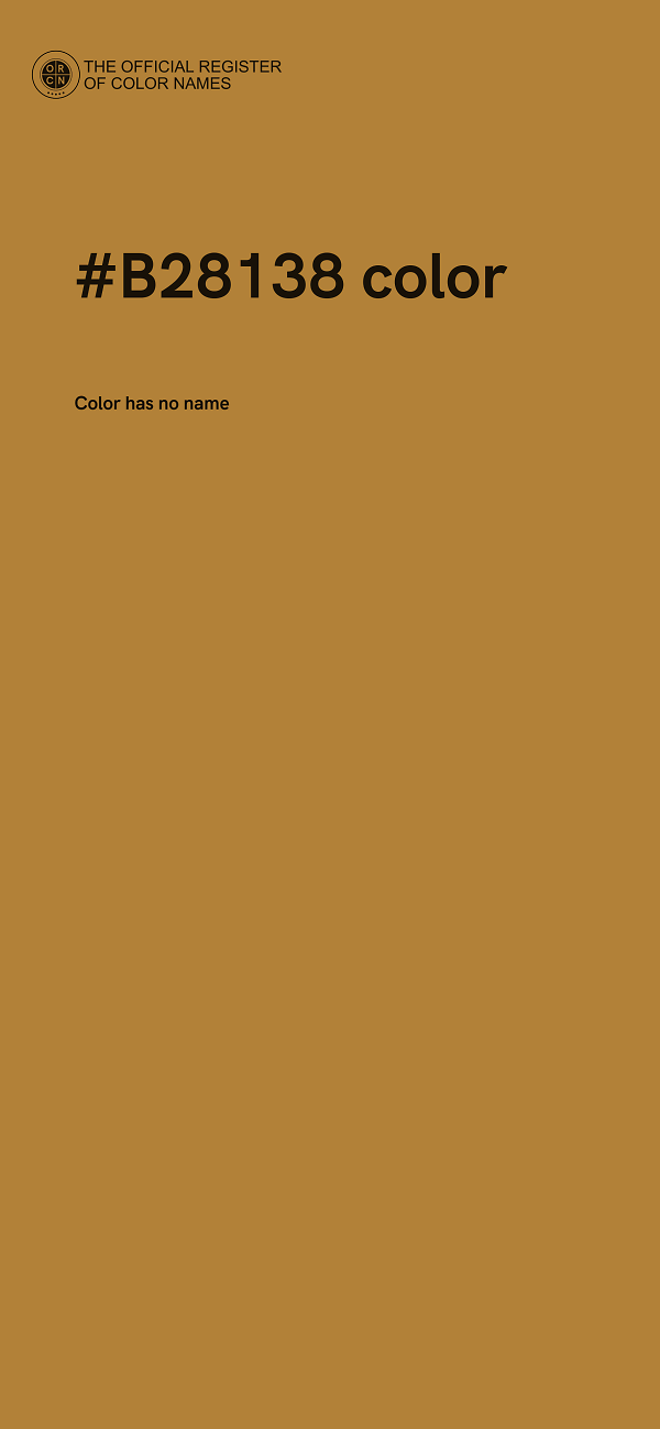 #B28138 color image