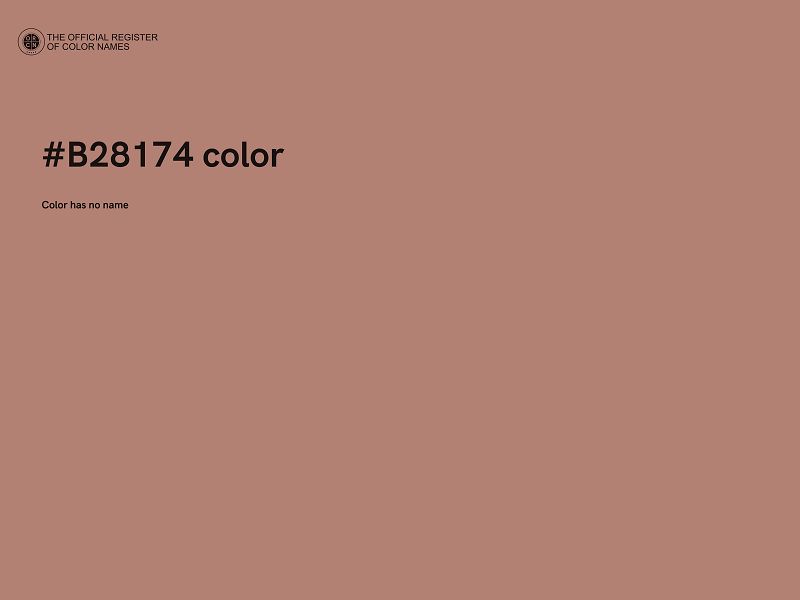 #B28174 color image