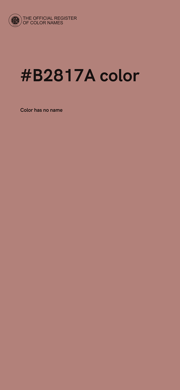 #B2817A color image