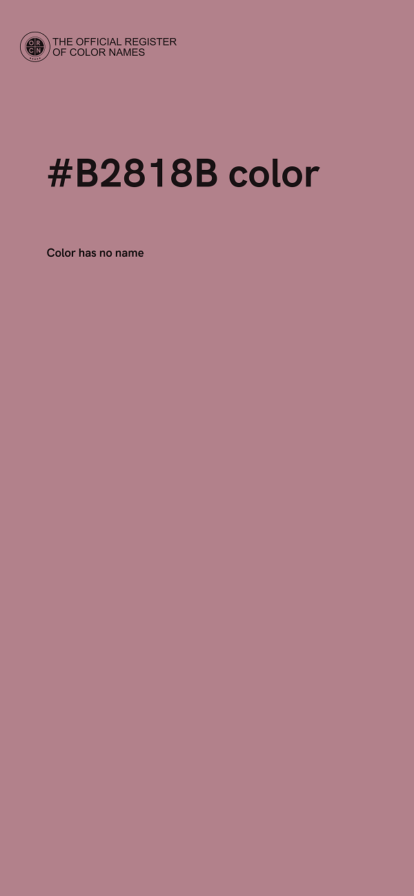 #B2818B color image