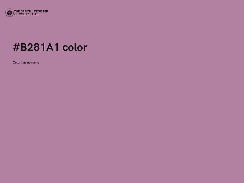 #B281A1 color image