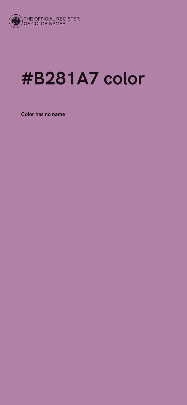 #B281A7 color image