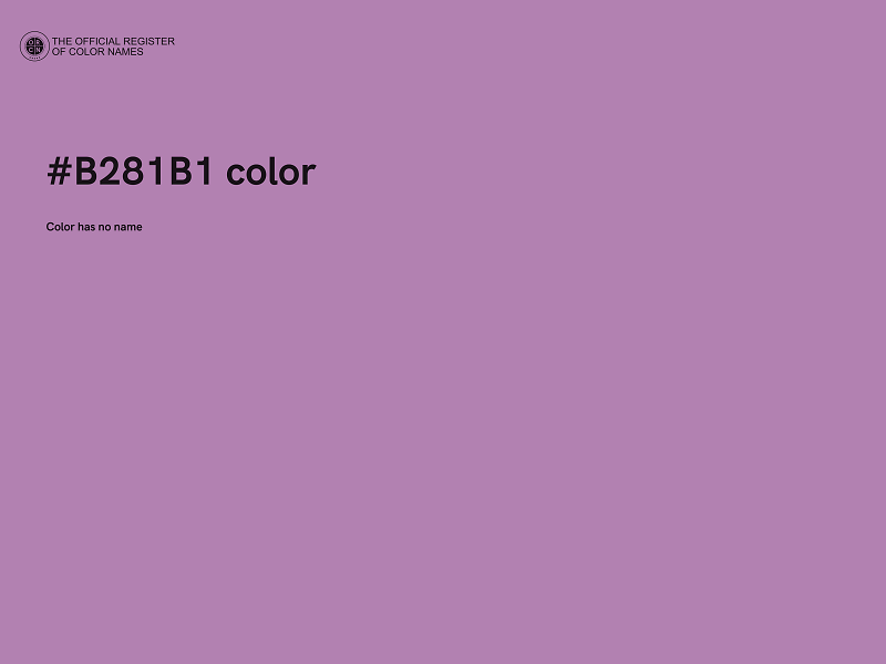 #B281B1 color image