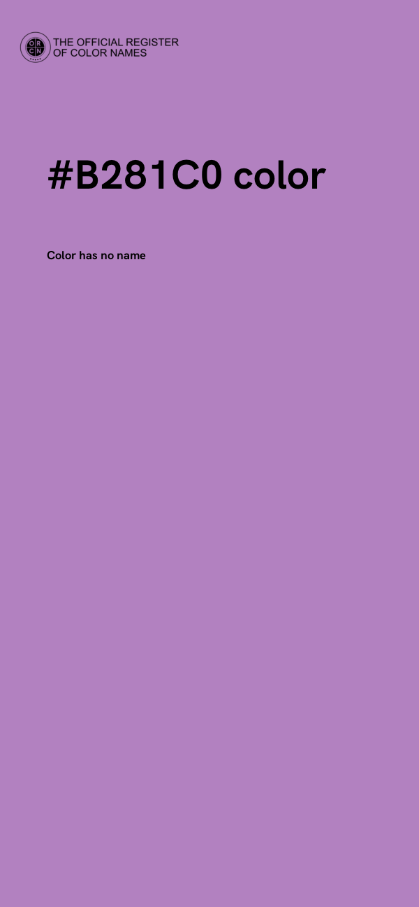 #B281C0 color image