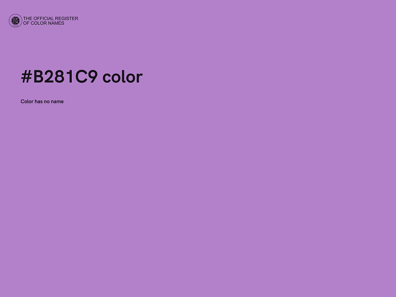 #B281C9 color image