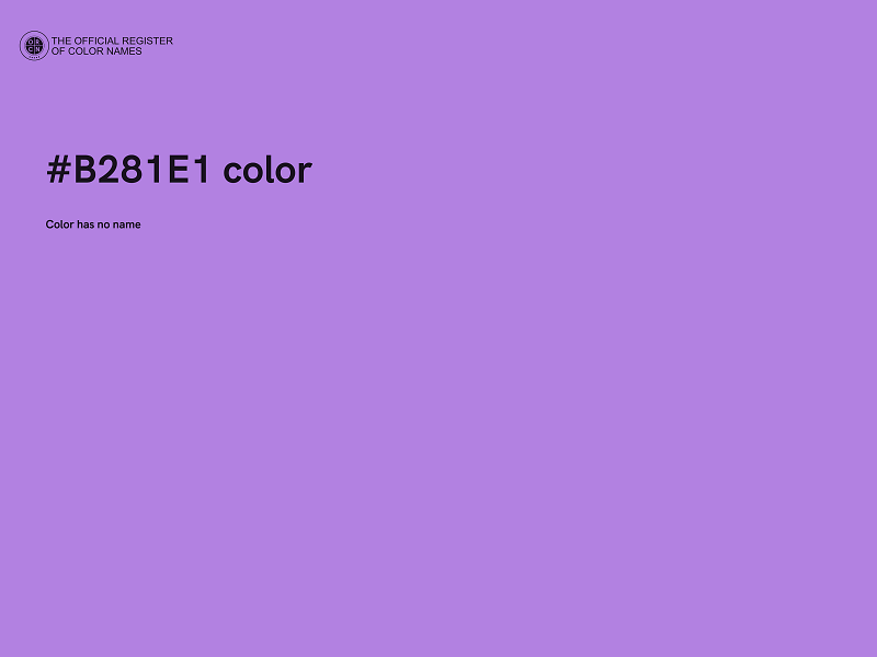 #B281E1 color image