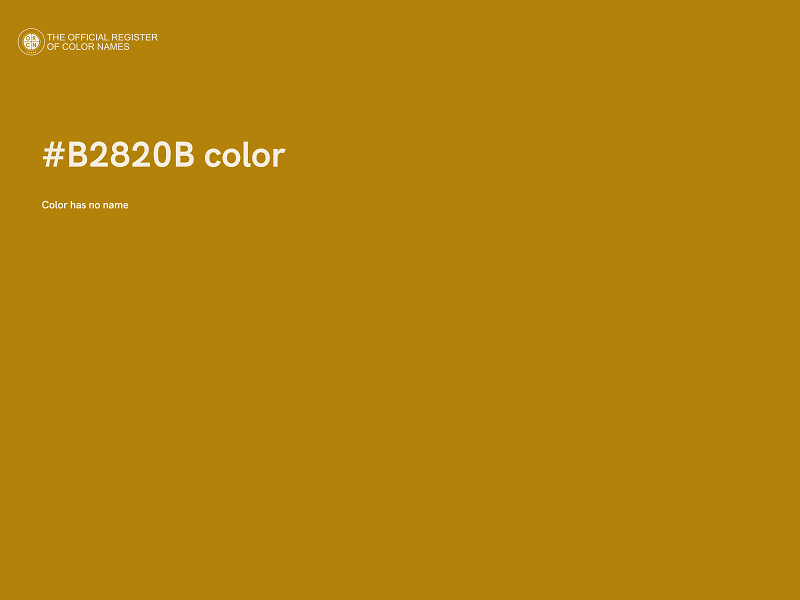 #B2820B color image