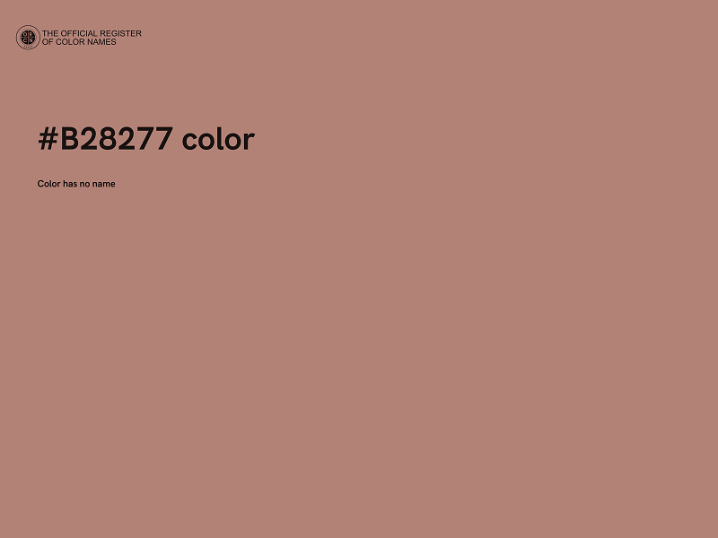 #B28277 color image