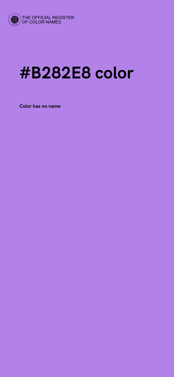#B282E8 color image