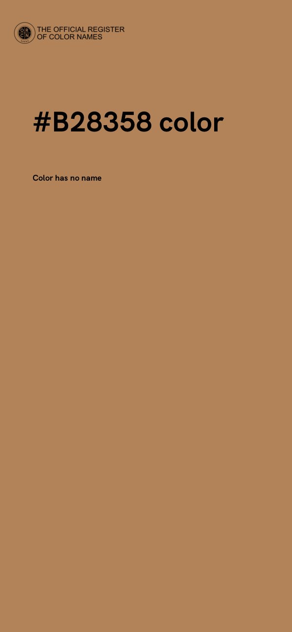 #B28358 color image