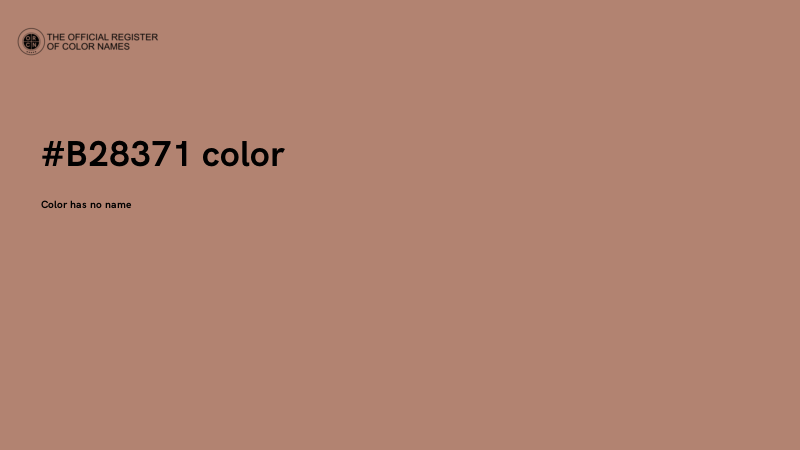 #B28371 color image