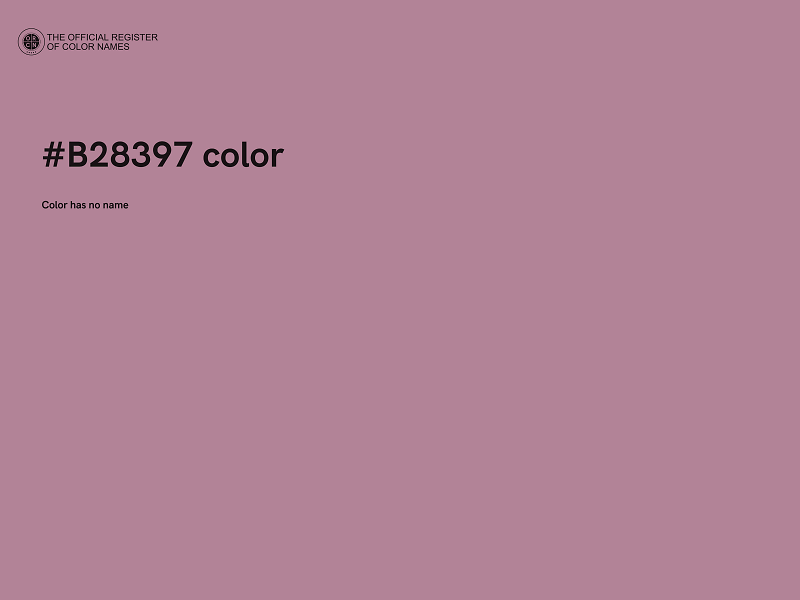 #B28397 color image