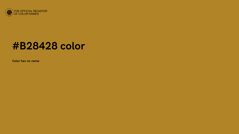 #B28428 color image