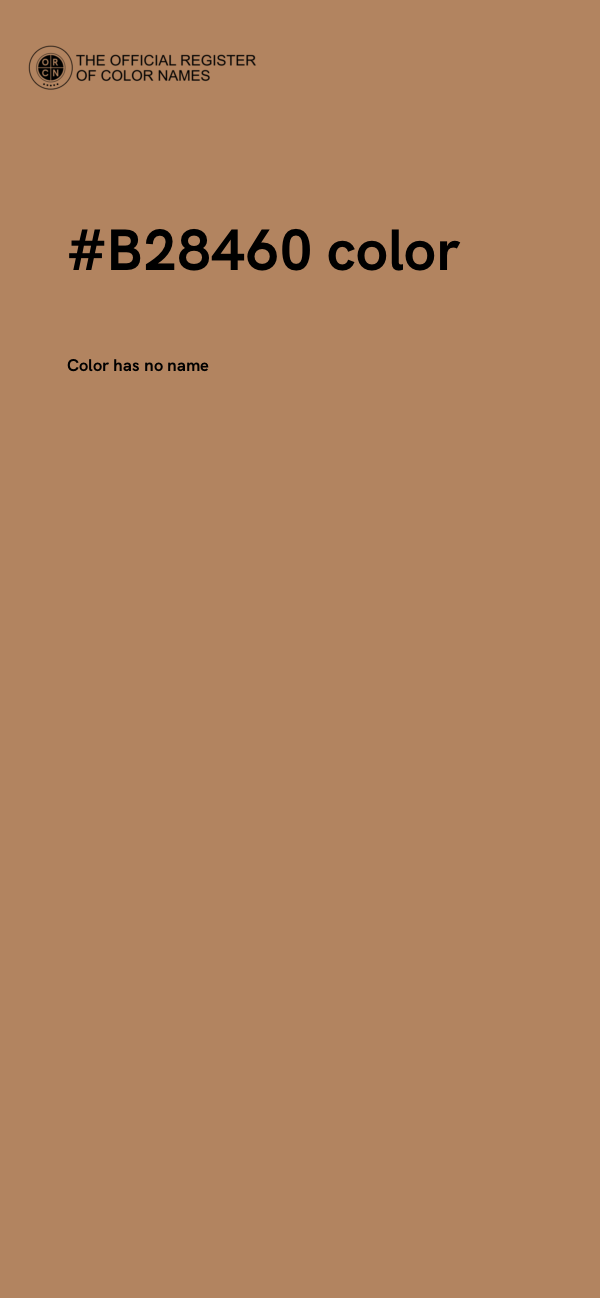 #B28460 color image
