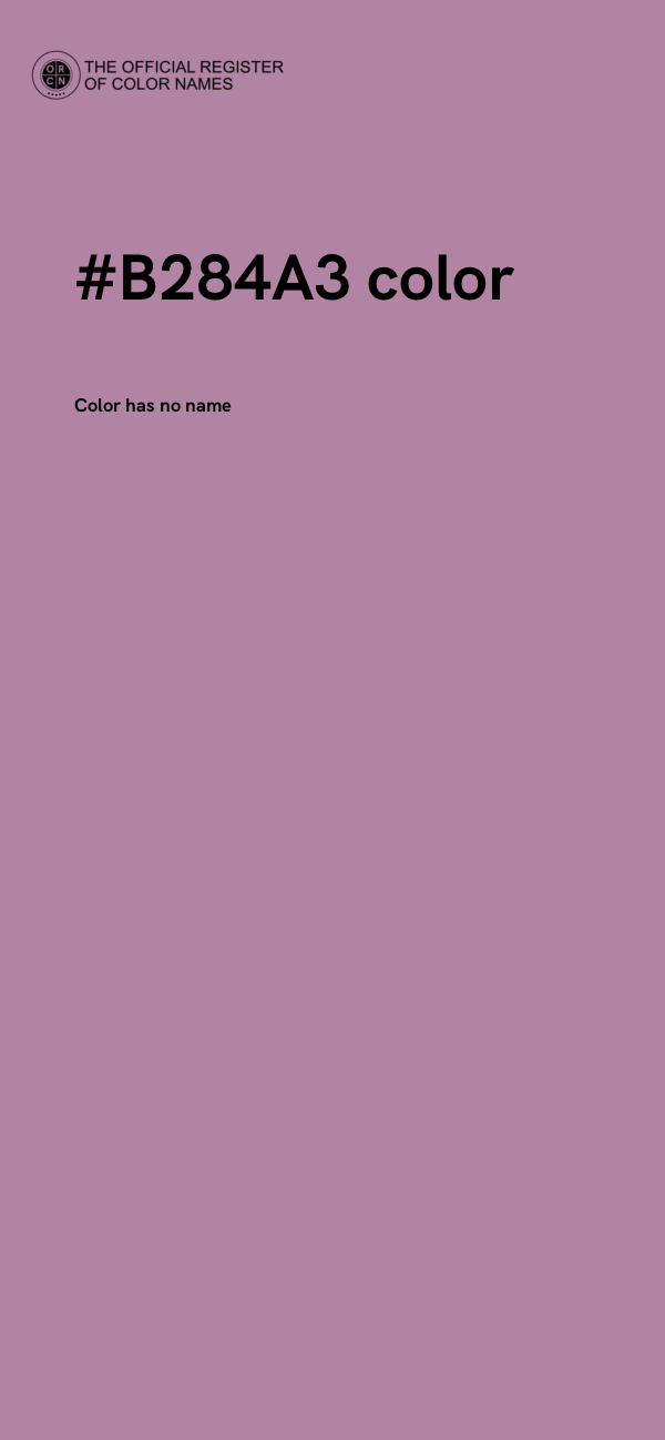 #B284A3 color image