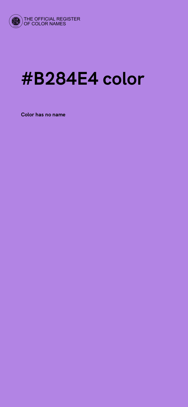 #B284E4 color image