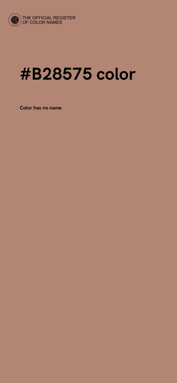 #B28575 color image