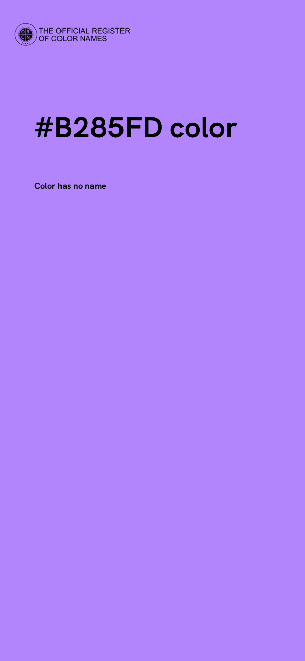 #B285FD color image