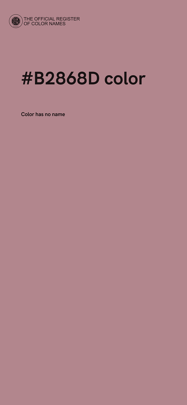 #B2868D color image