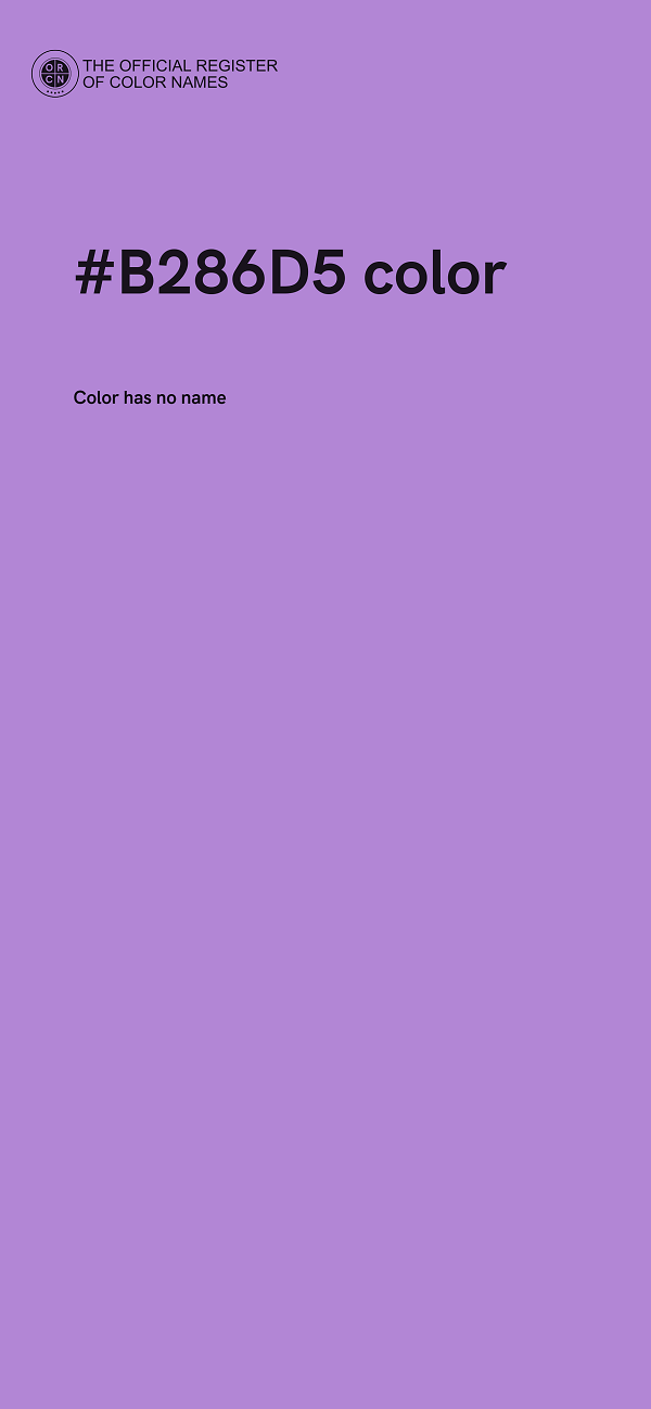#B286D5 color image