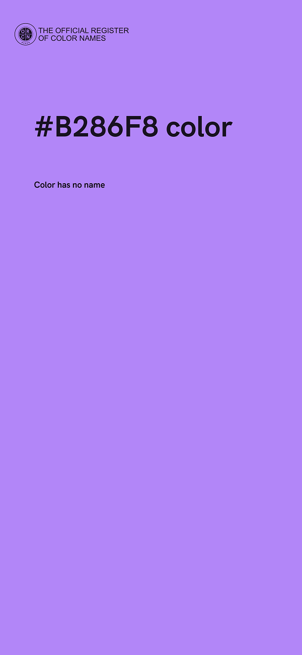 #B286F8 color image