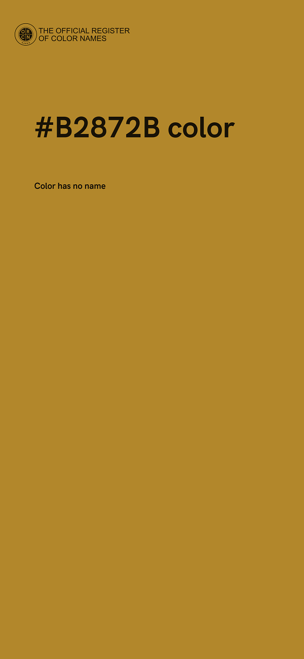 #B2872B color image